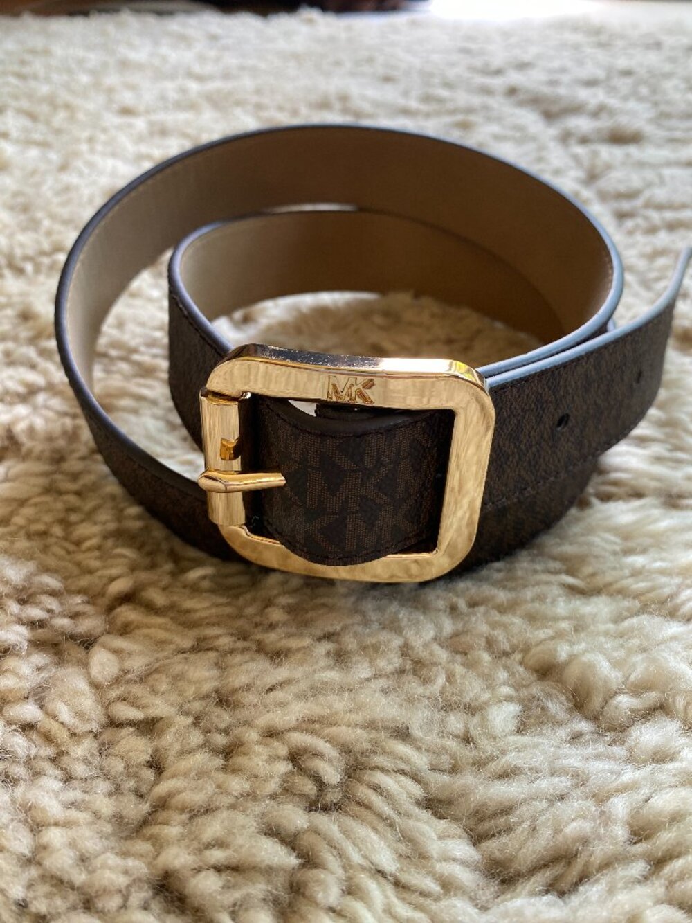 MICHAEL Michael Kors Women's Monogram Belt - L